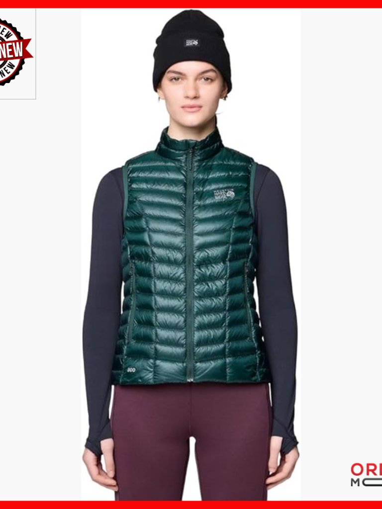 Lightweight Down Vest 800-Fill Rds Certified Compressible Layering
